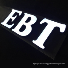 Wall mounted led acrylic front lighting letters shop name board design signage 3d plastic acrylic letters